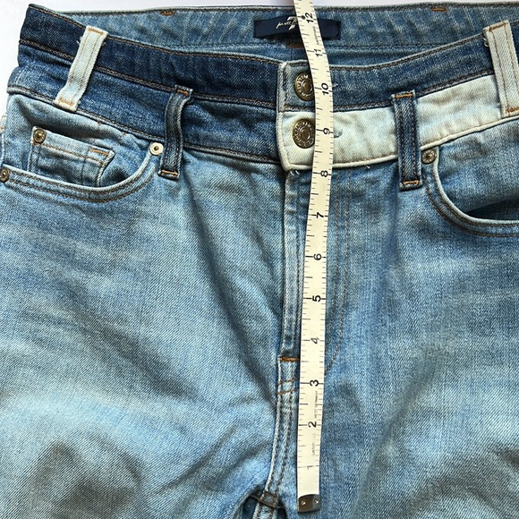 7Fam jeans high waisted, 2 tone crop jeans- y2k - Picture 7 of 14